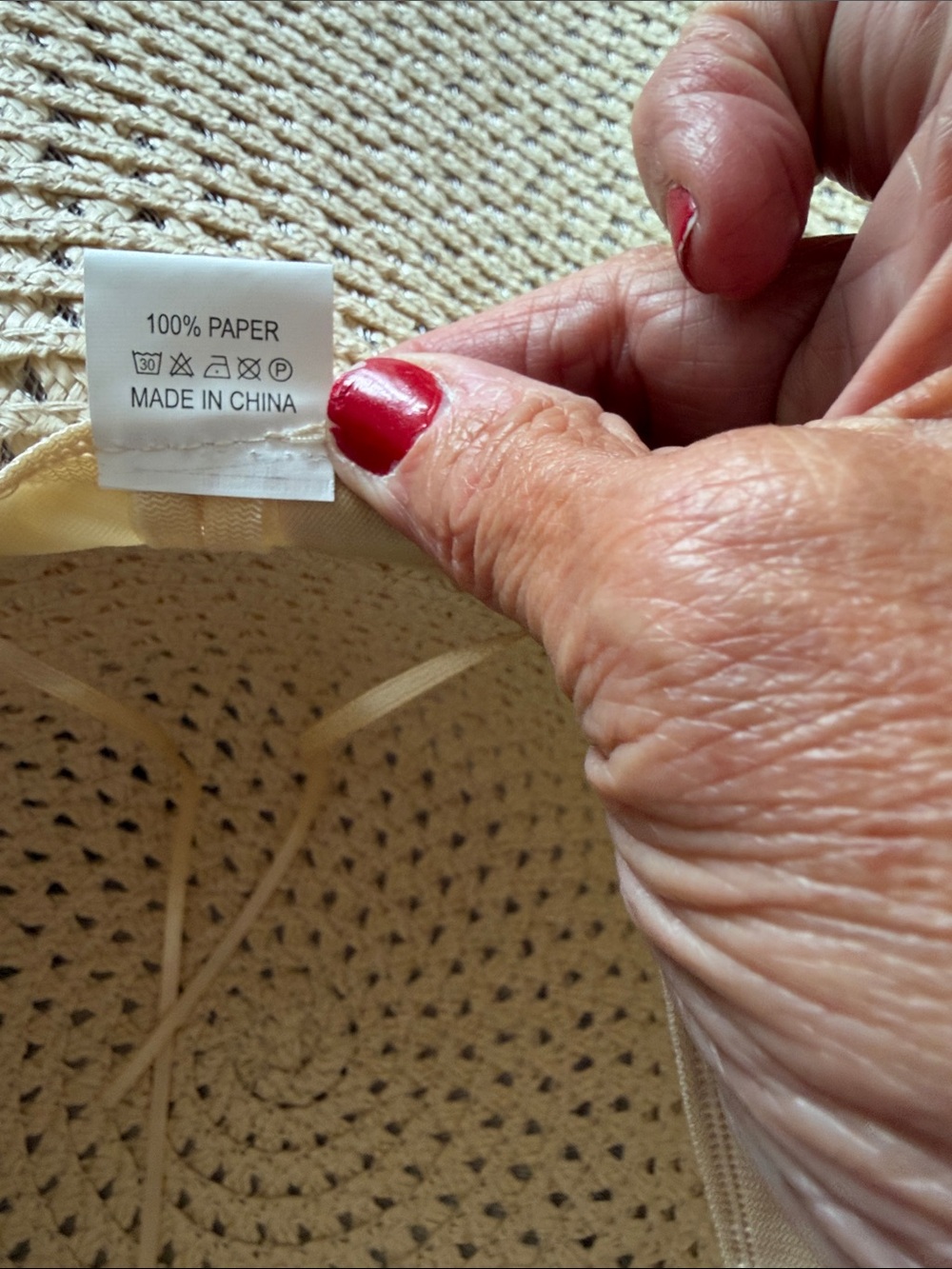 Diva Wide-Brim Straw Sun Hat in Cream - Picture 3 of 5